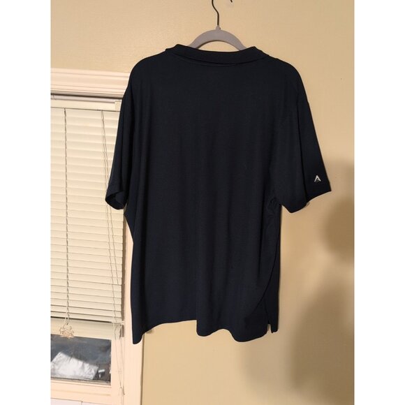 Antigua Shirt Men's XXL Navy Short Sleeve Polo Atlanta Braves 2021 WS Champs - Picture 5 of 8